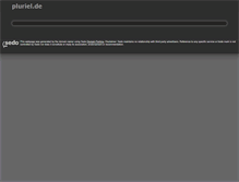 Tablet Screenshot of pluriel.de
